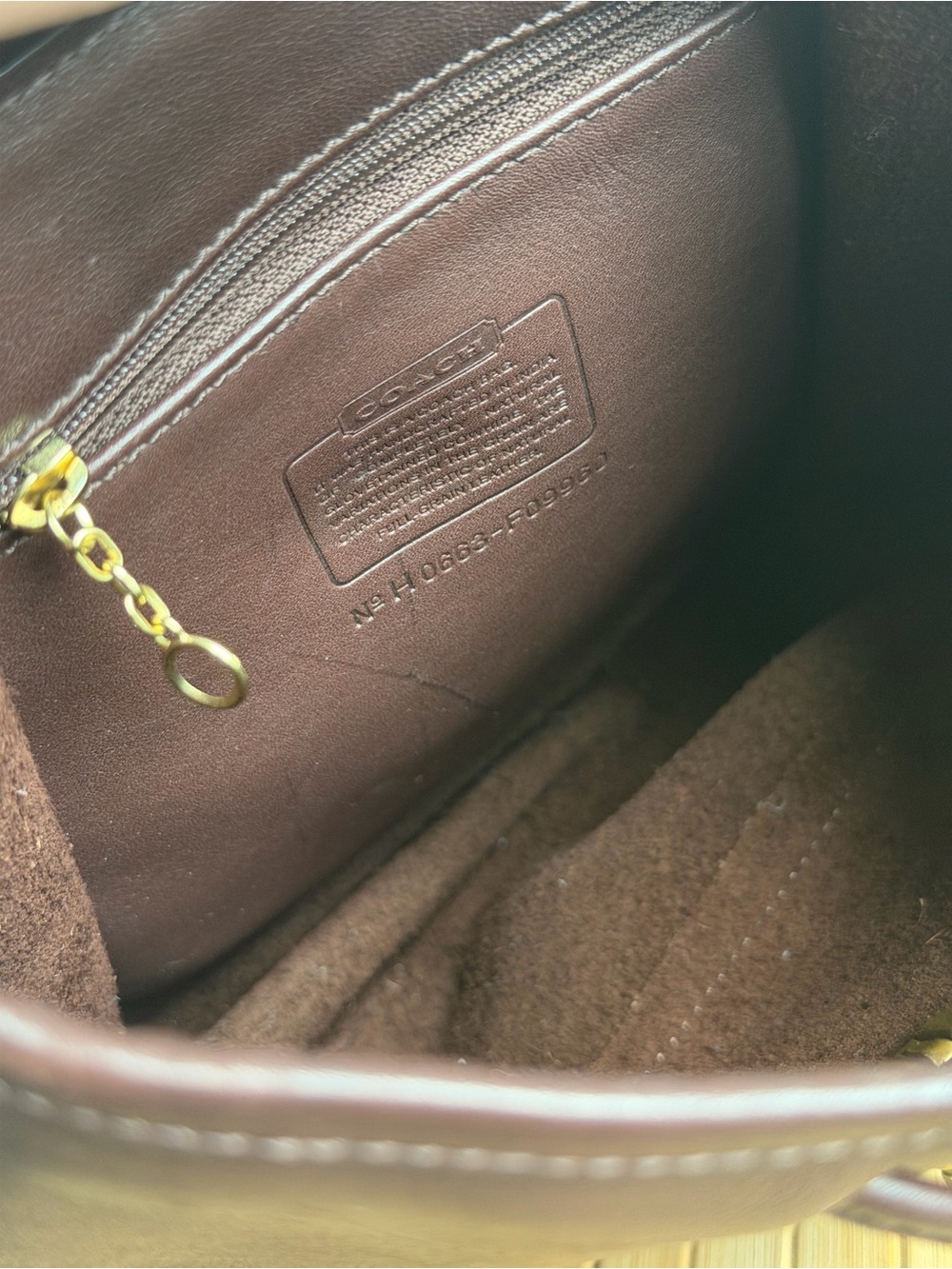Vintage Coach Brown Leather Turnlock Backpack Bag - Picture 10 of 12